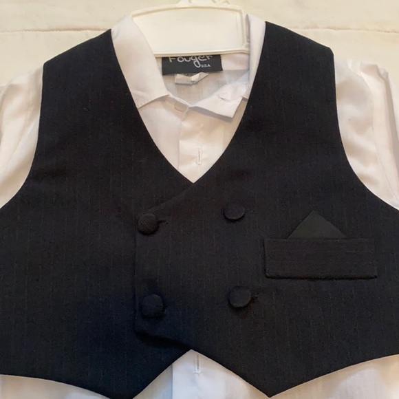 Pin striped, 2 piece suit - Picture 2 of 4